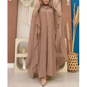 abaya de soirée marron