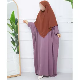 Khimar Court Marron -...