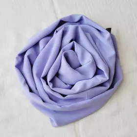 Hijab soie de medine bleu lila