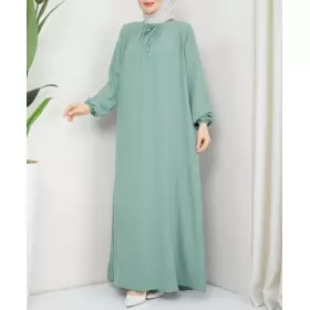 robe longue hijab verte