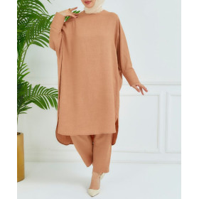 ensemble grande taille couleur camel