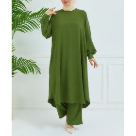 ensemble hijab été vert