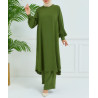 ensemble hijab grande taille vert