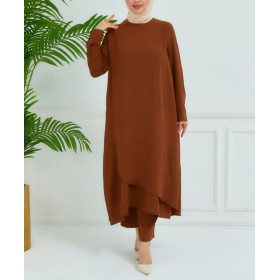 ensemble hijab marron