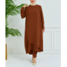 ensemble hijab marron