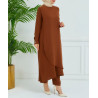 ensemble hijab chic marron