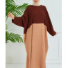 abaya mastour marron