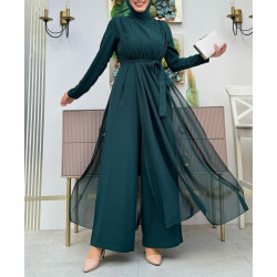 Combinaison Femme Voilée Chic Nesayem Vert