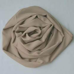 Hijab Crêpe Beige Foncé - Voile ou Foulard - Sedef