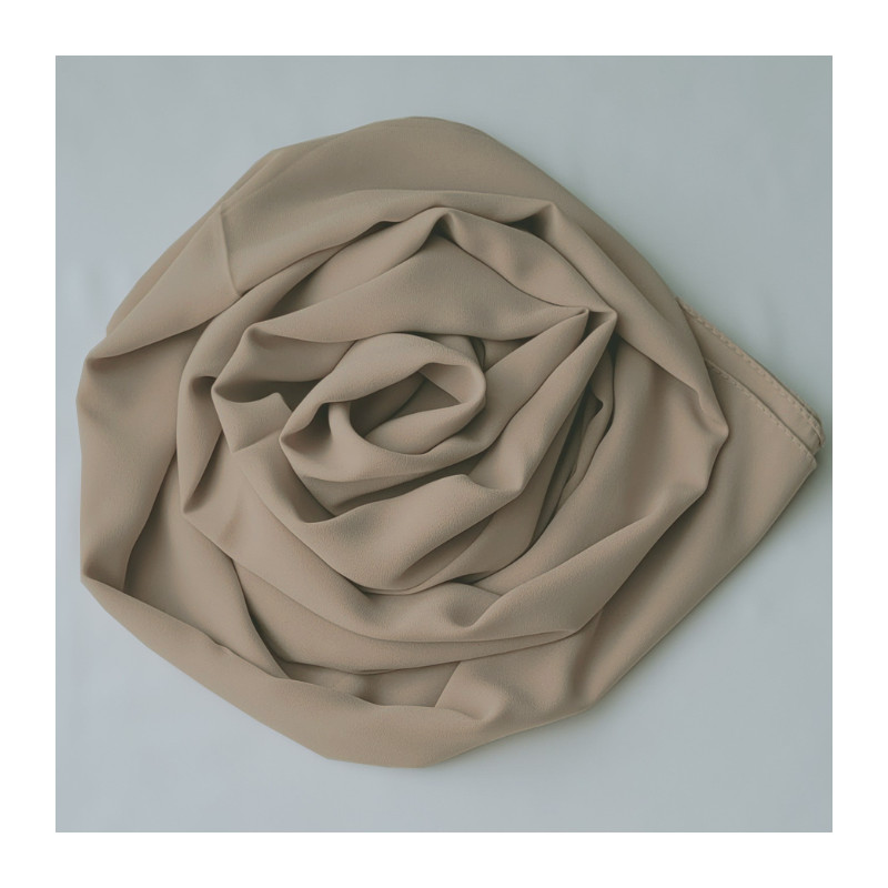 hijab crêpe beige