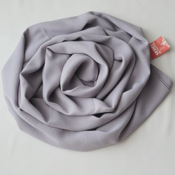 Hijab Crêpe Gris - Voile ou Foulard - Sedef