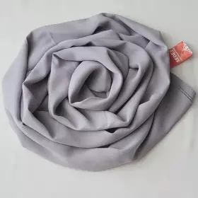 hijab crêpe gris