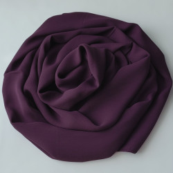 Hijab Crêpe Violet - Voile ou Foulard - Sedef