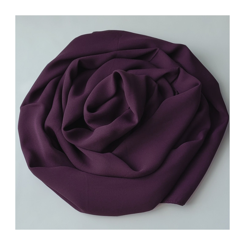 hijab crêpe violet