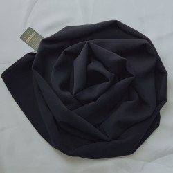 Hijab Crêpe Noir - Voile ou Foulard - Sedef