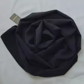 hijab crêpe noir