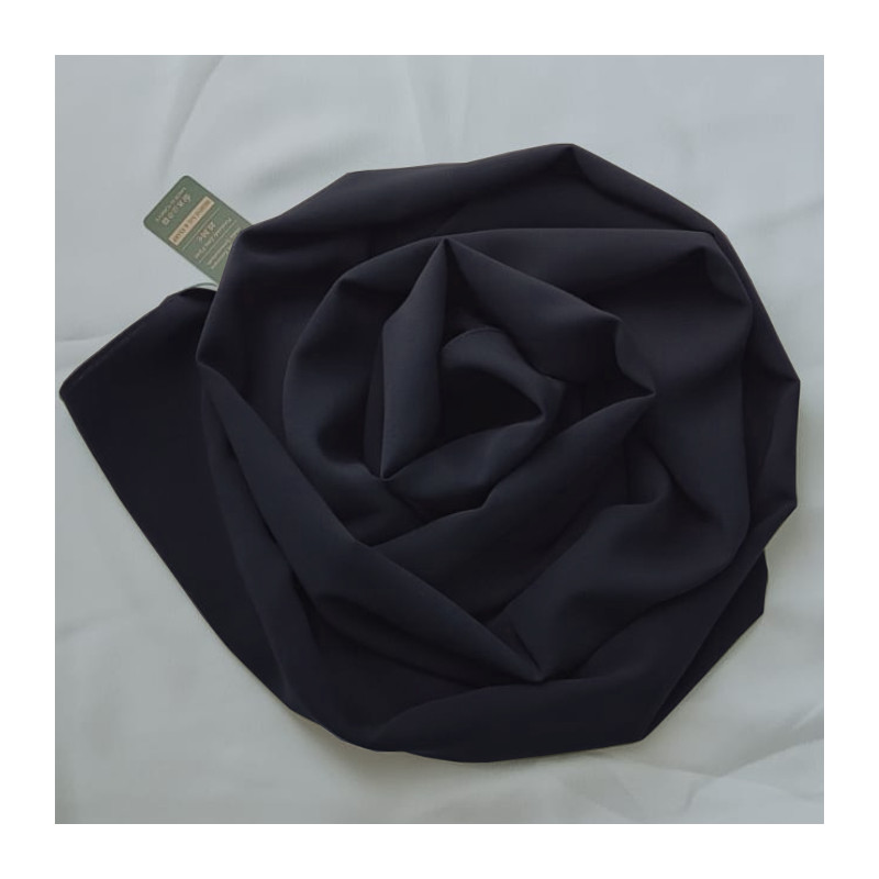 hijab crêpe noir