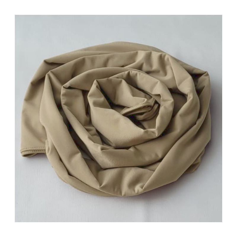 hijab jersey premium couleur taupe