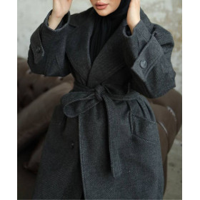 manteau femme musulmane noir