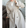 manteau femme musulmane de couleur taupe