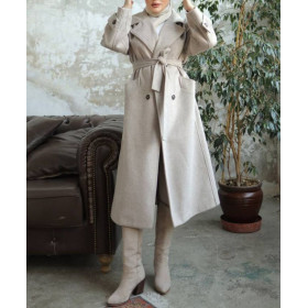 manteau mastour de couleur taupe