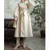 manteau femme voilée blanc