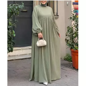 abaya hiver verte