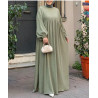 abaya hiver verte