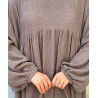 abaya femme hiver taupe