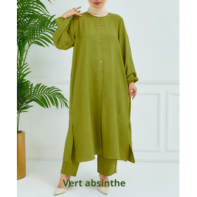 ensemble femme voilée vert